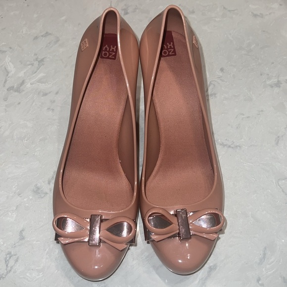 US 10 Womens ZAXY Fever Dressy Blush Heels - Picture 4 of 6